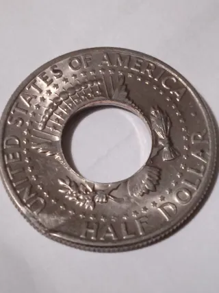 MONEDA MEDIO DOLAR.1972D.KENNEDY.ERROR ACUÑACION.