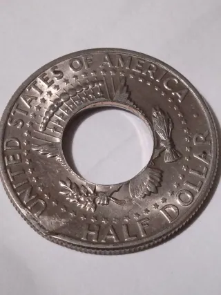 MONEDA MEDIO DOLAR.1972D.KENNEDY.ERROR ACUÑACION.