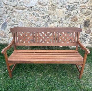 Banco de madera para exterior