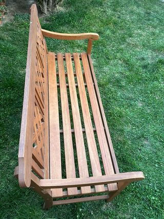 Banco de madera para exterior