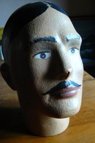 Cabeza maniquí hombre sombrerería