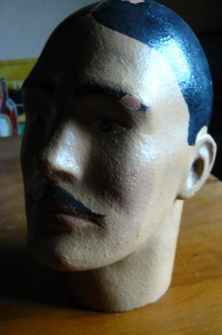 Cabeza maniquí hombre sombrerería
