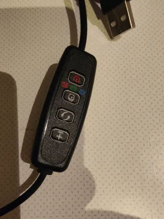 Lámpara LED USB Flexible Negra