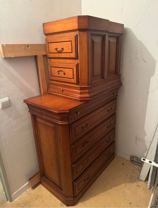 Dormitorio Clásico Madera Maciza