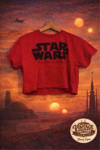 Camiseta crop Star Wars Pull & Bear XS
