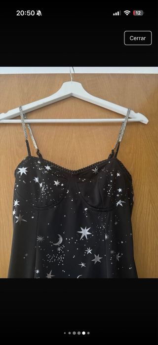 Vestido corto estrellas y lunas