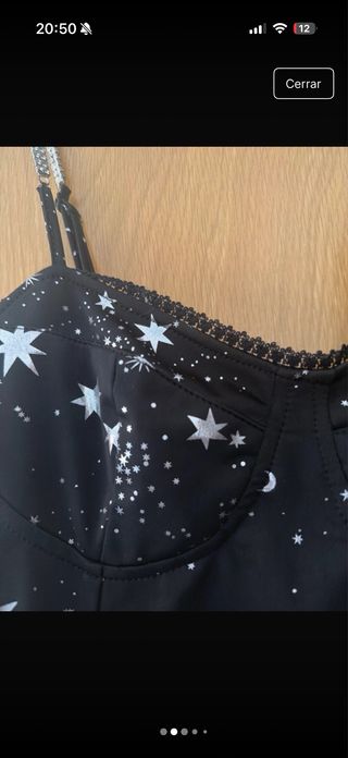 Vestido corto estrellas y lunas