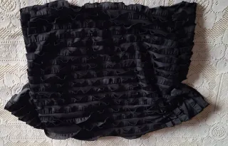 Bolero Orsay negro con volantes