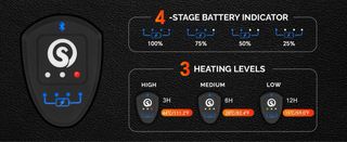 Guantes Calefactables Moto Impermeable Thinsulate