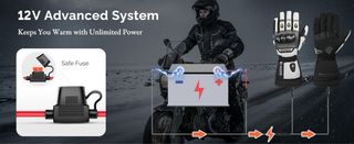 Guantes Calefactables Moto Impermeable Thinsulate