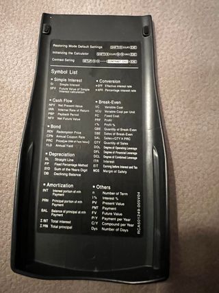 Calculadora Financiera Casio FC-200V