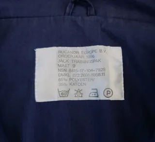 Chaqueta Bomber Vintage Militar Holandesa 1996