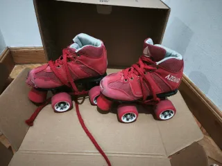 Patines Micro Azemad Azules y Rojos ( Hockey)