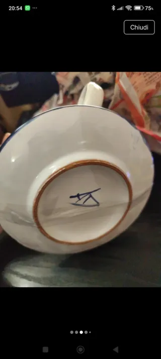 Tazzone latte ceramica vietrese fatto a mano