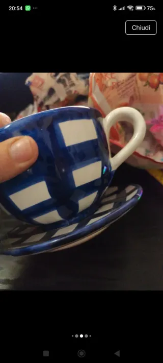 Tazzone latte ceramica vietrese fatto a mano