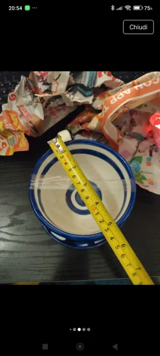 Tazzone latte ceramica vietrese fatto a mano