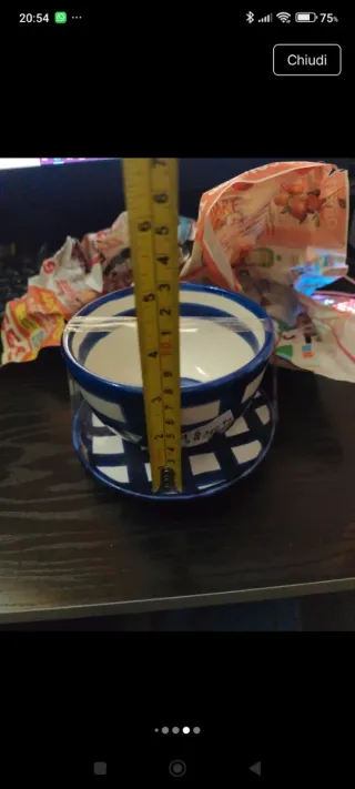 Tazzone latte ceramica vietrese fatto a mano