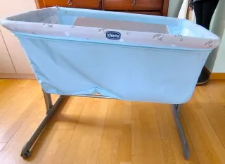 Minicuna colecho Chicco azul