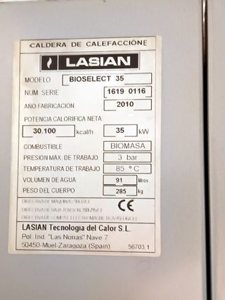 Caldera de calefacción 35 kW