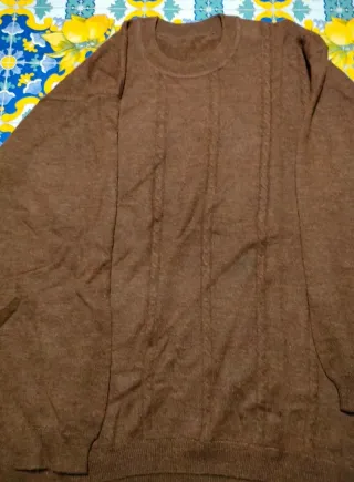 Maglioncino uomo marrone