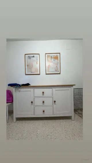 Aparador HEMNES Ikea Blanco y Madera