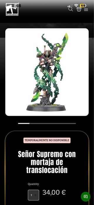 Figura warhammer necron