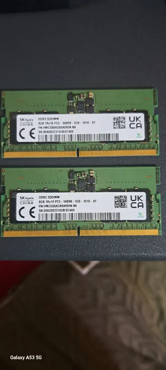 2x 8GB DDR5 SK hynix RAM