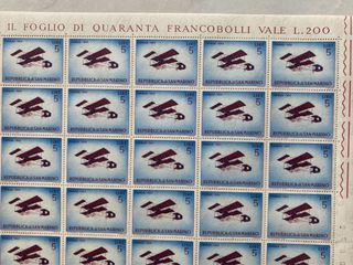 San Marino 1962 Francobolli da Collezione