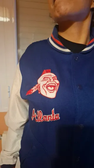 Chaqueta Bomber Majestic MLB Bravos Atlanta