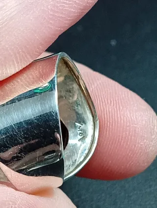 Anillo Plata Ley Ónix Negro