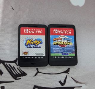 Kirby Star Allies y Mario & Sonic JJOO sin caja