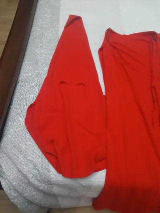Traje Nazareno Rojo y Blanco Talla Única