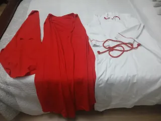 Traje Nazareno Rojo y Blanco Talla Única