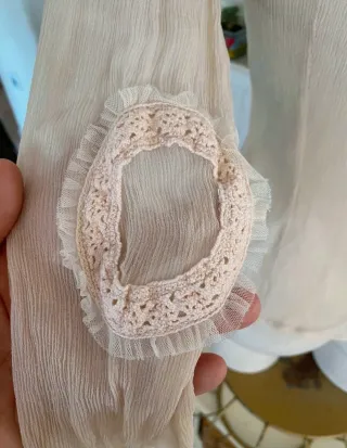 Blusa Boho Romántica Encaje Estilo Ibiza Talla S