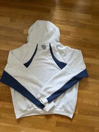 Sudadera Mertra Gris y Azul