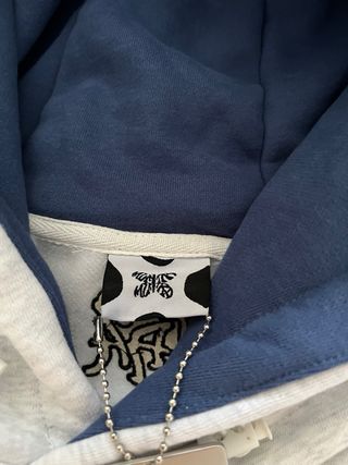 Sudadera Mertra Gris y Azul