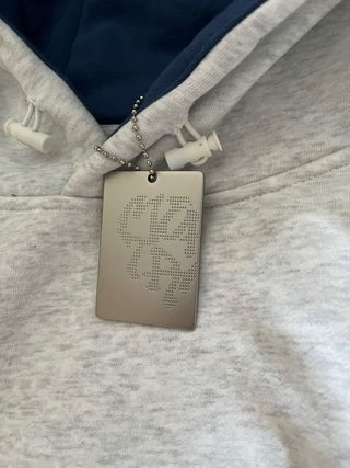 Sudadera Mertra Gris y Azul