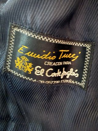 Abrigo Emidio Tucci Azul El Corte Inglés (60/XXL)