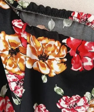 Pantalone palazzo vintage donna, tg S, nero