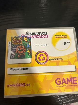 Flipper Critters Nintendo DS