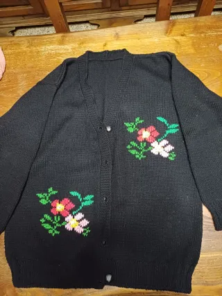 Maglione Lavoro A Mano Ricamato Tg L