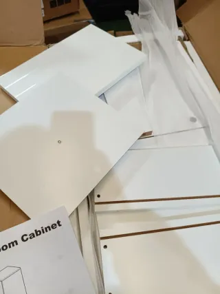 VASAGLE Armario de Baño, Mueble de Almacenamiento