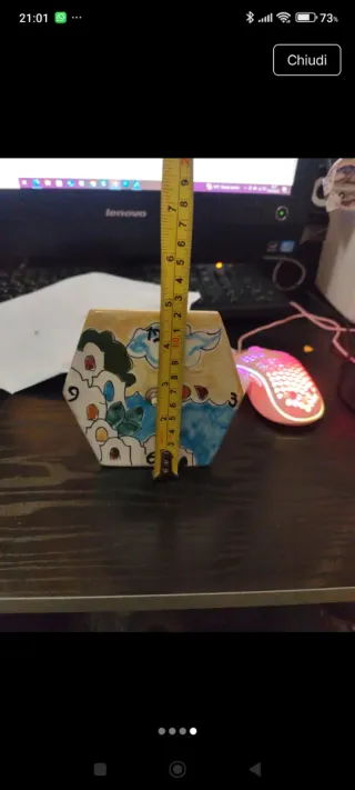 Orologio in ceramica vietrese fatto a mano