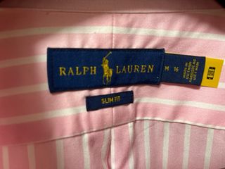 Camisa Ralph Lauren Rayas Rosas y Blancas