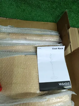 VASAGLE Appendiabiti in Legno Massello a Forma di Albero