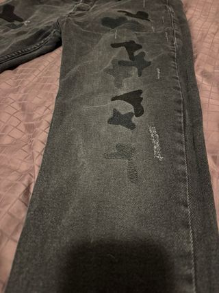 VALENTINO Vaqueros Slim Fit Camuflaje Negro