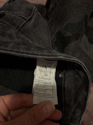 VALENTINO Vaqueros Slim Fit Camuflaje Negro