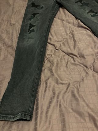 VALENTINO Vaqueros Slim Fit Camuflaje Negro