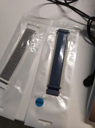 Correa Reloj Elástica 22mm Verde y Gris