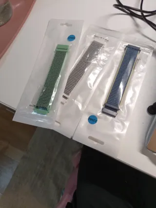 Correa Reloj Elástica 22mm Verde y Gris